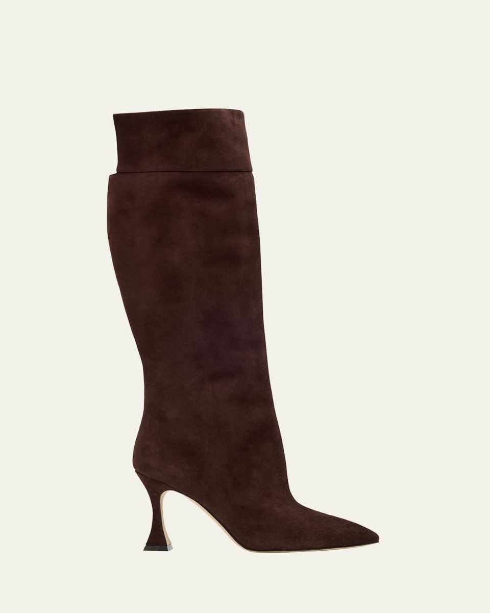 Miralonepla Suede Knee Boots